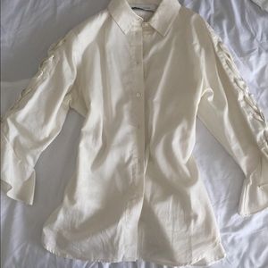 Iro, Button up shirt , fluted embellished sleeves